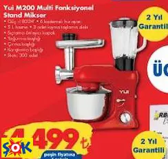 YUİ M200 MULTİ FONKSİYONEL STAND MİKSER